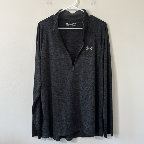 Under Armour Men’s Tech 1/2 Zip Long Sleeve Army Green Size XL - Picture 4 of 9